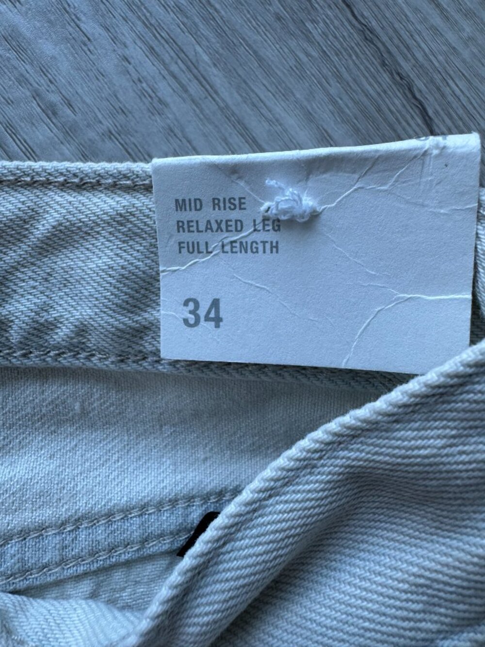 Zara ZW Baggy Cuffed Jeans NWT — Pale Sky Blue, Size 2 (EU 34) - Picture 8 of 14
